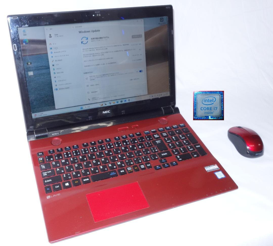 NEC LaVie ノートパソコン レッド Core i7 SSD1TB 16G セール