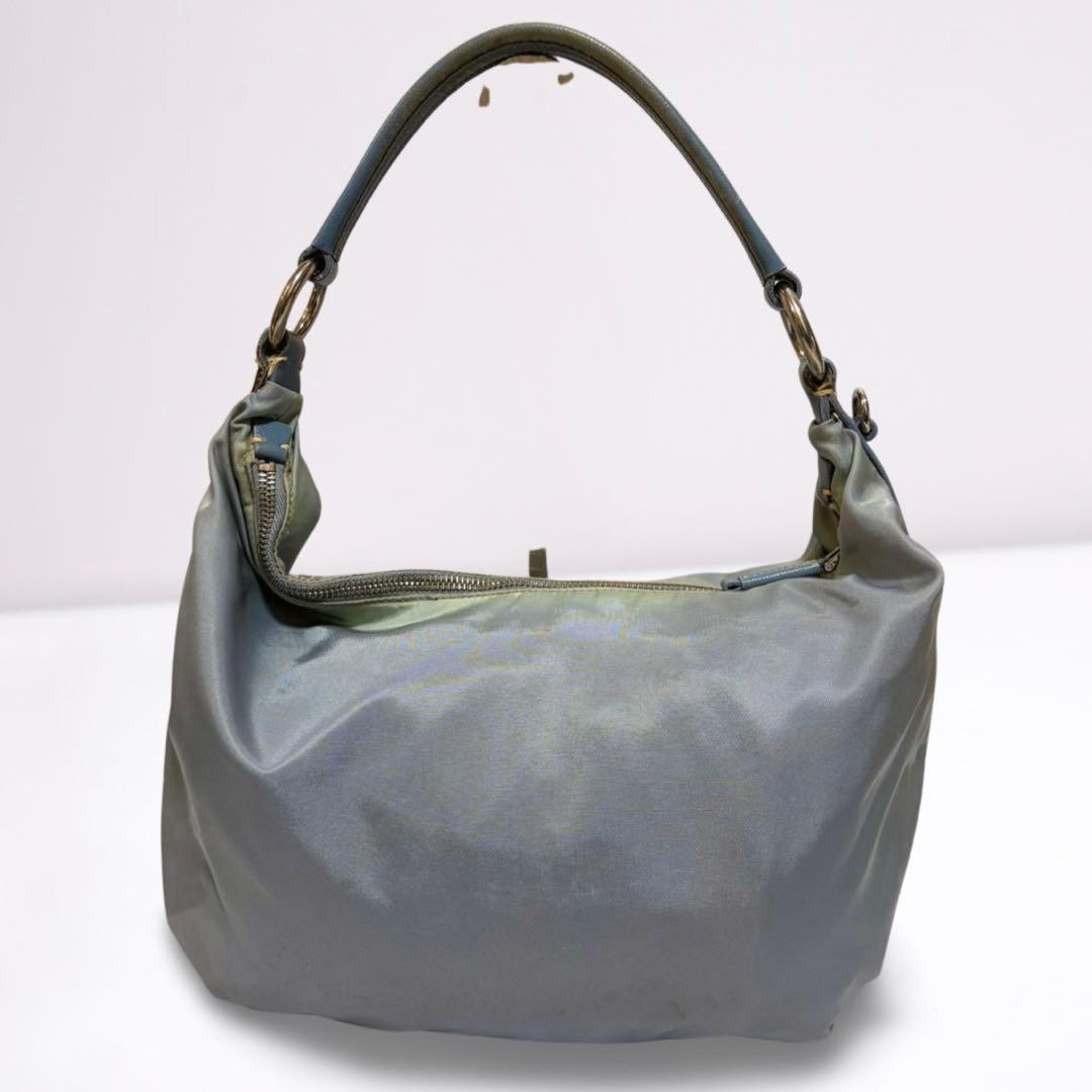 正規品】PRADA プラダ ワンショルダー ナイロン×レザー 三日月型