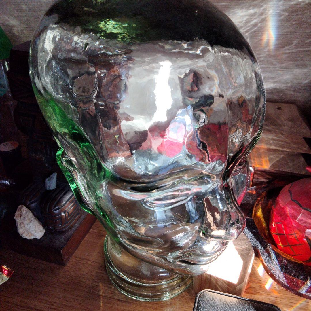 透明ガラス製頭部オブジェ マネキン トルソー