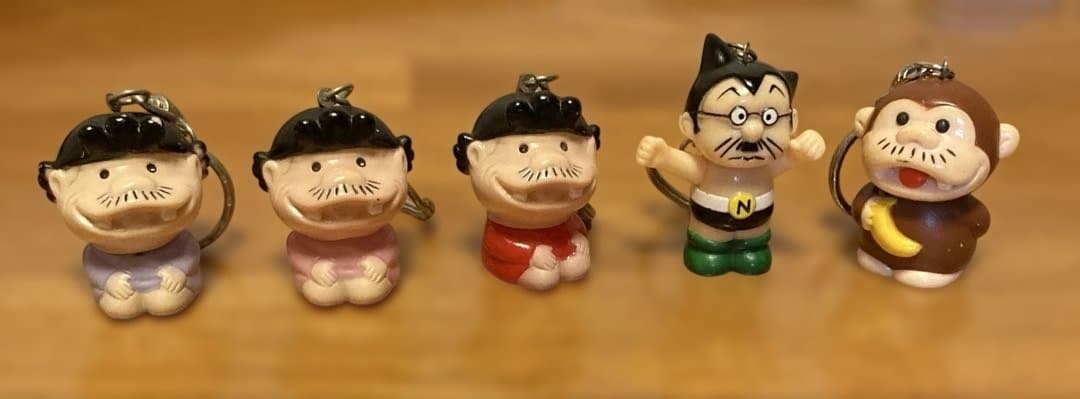波平アトム サザエぼん3体さるぼん キーホルダー5個セット - メルカリ