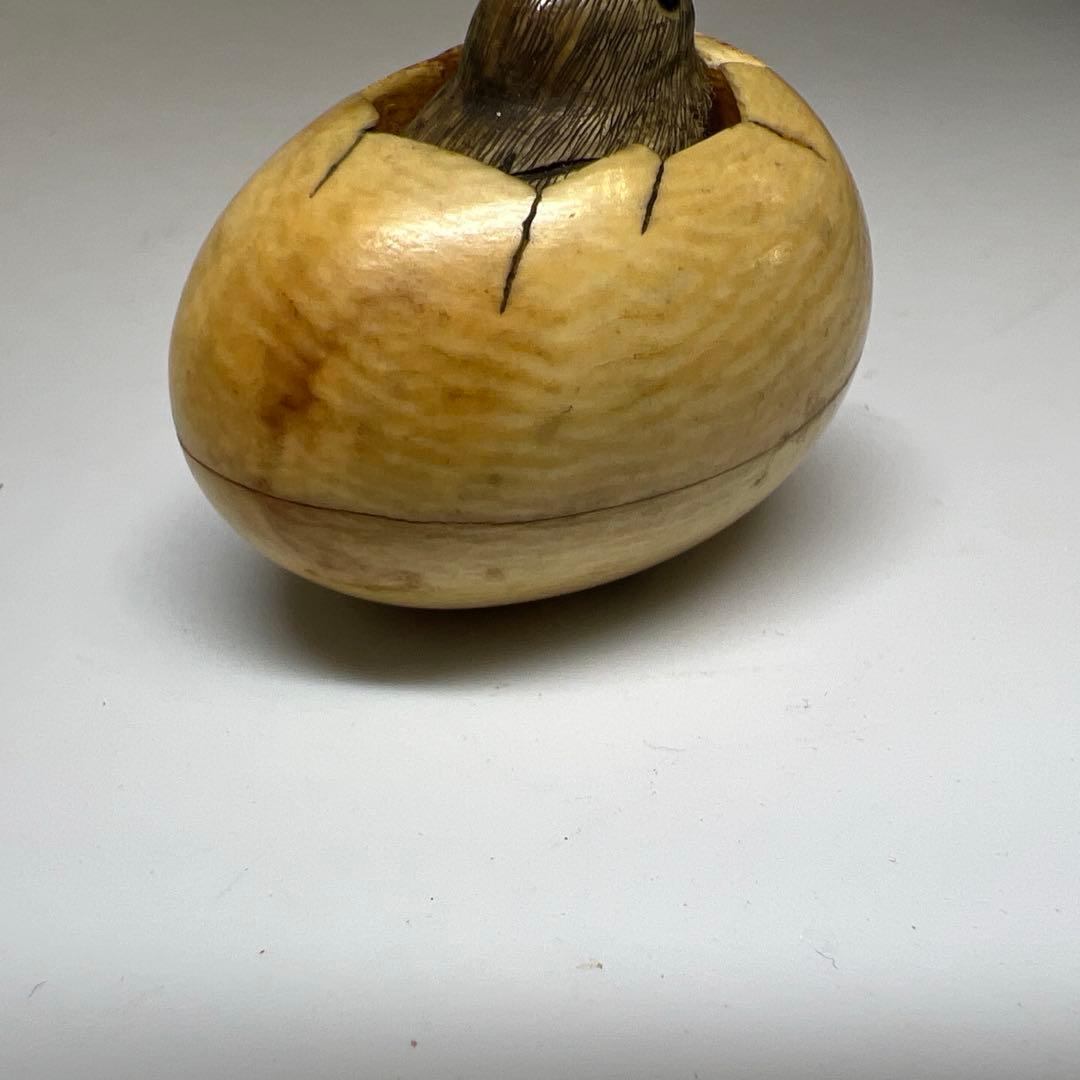 名工光廣在銘 極上ヒヨコからくり根付 32g 東Y8-0114☆2F - メルカリ