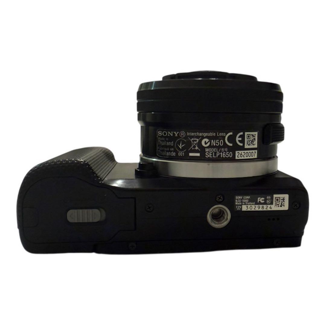 SONY a5000 デジカメ ブラック ダブルズームレンズキット - デジタル