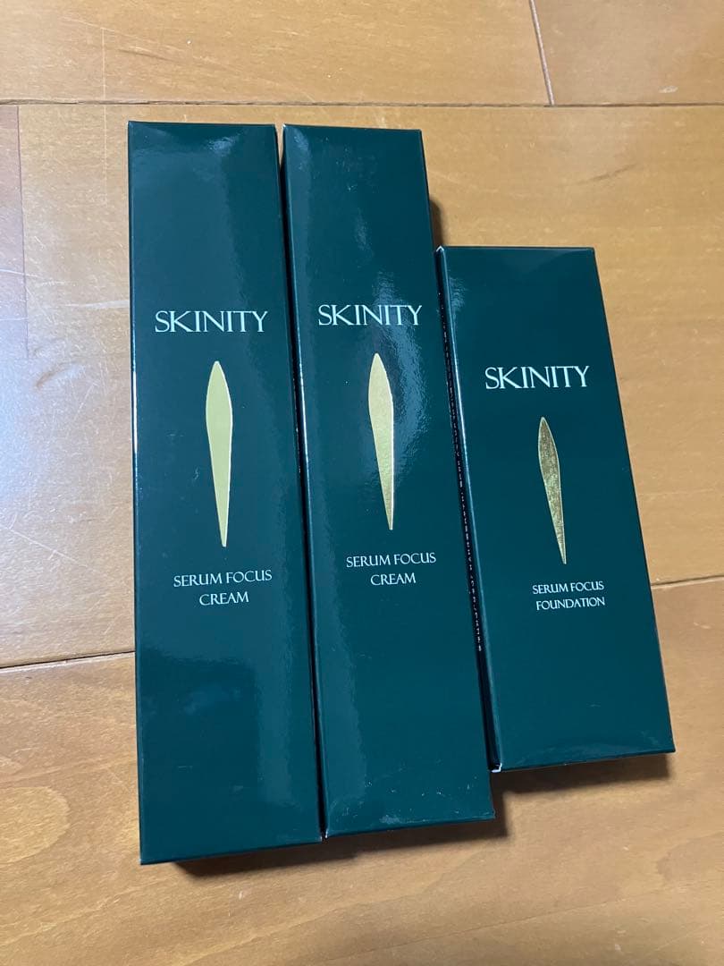 スキニティ　セラムフォーカスクリーム2本 セラムフォーカスファンデーション1本 スキニティ セラムフォーカス クリーム 22g スキンケア SKINITY SERUM