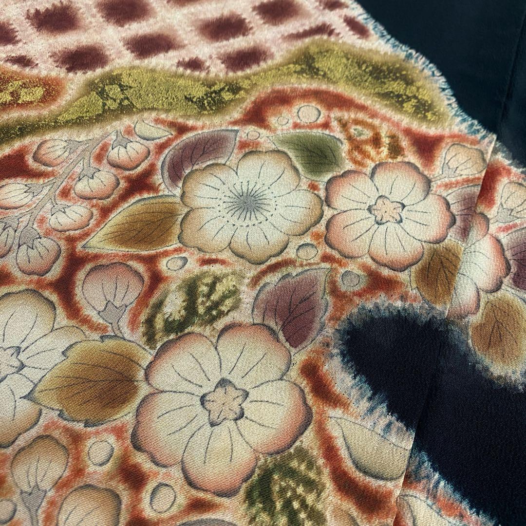 ⭐︎K0096 美品 逸品 希少 京屋林蔵 辻が花 正絹 比翼付 留袖 - メルカリ