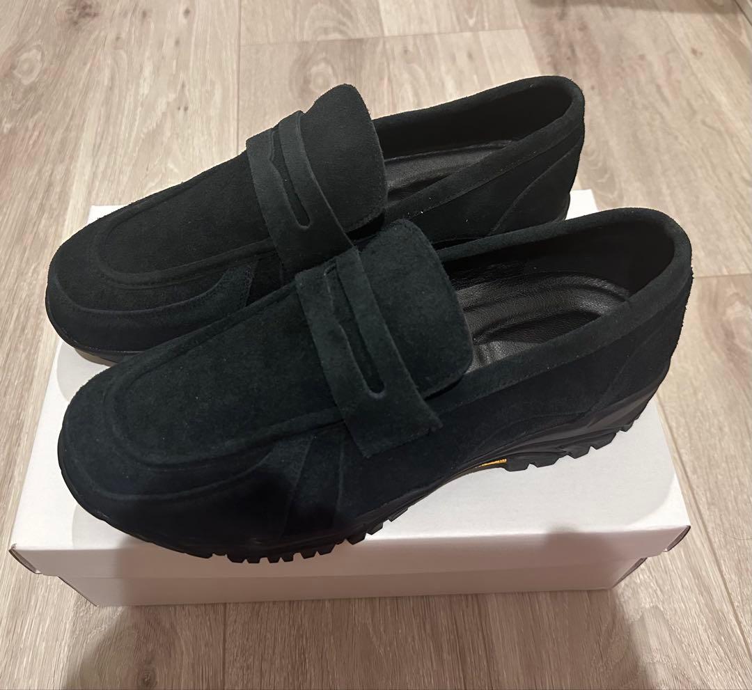 VIBRAM×OPENING ACT リアルレザースウェードローファースニーカー