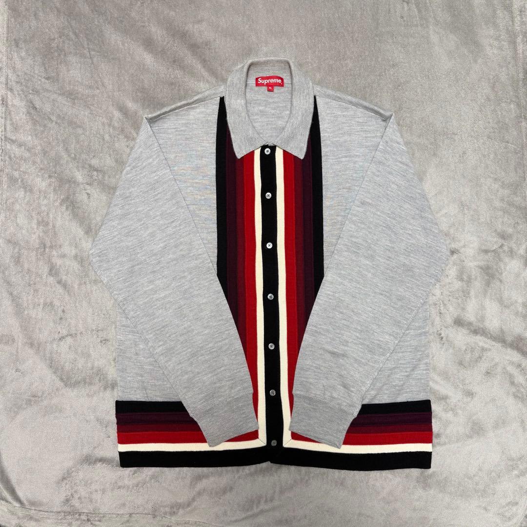 【XL】 Supreme Corner Stripe Polo Sweater Fall/Winter 2025 Preview – Supreme