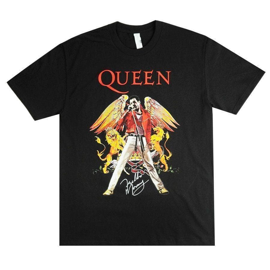 S新品TシャツQUEENクイーンバンドティーシャツフレディーマーキュリー