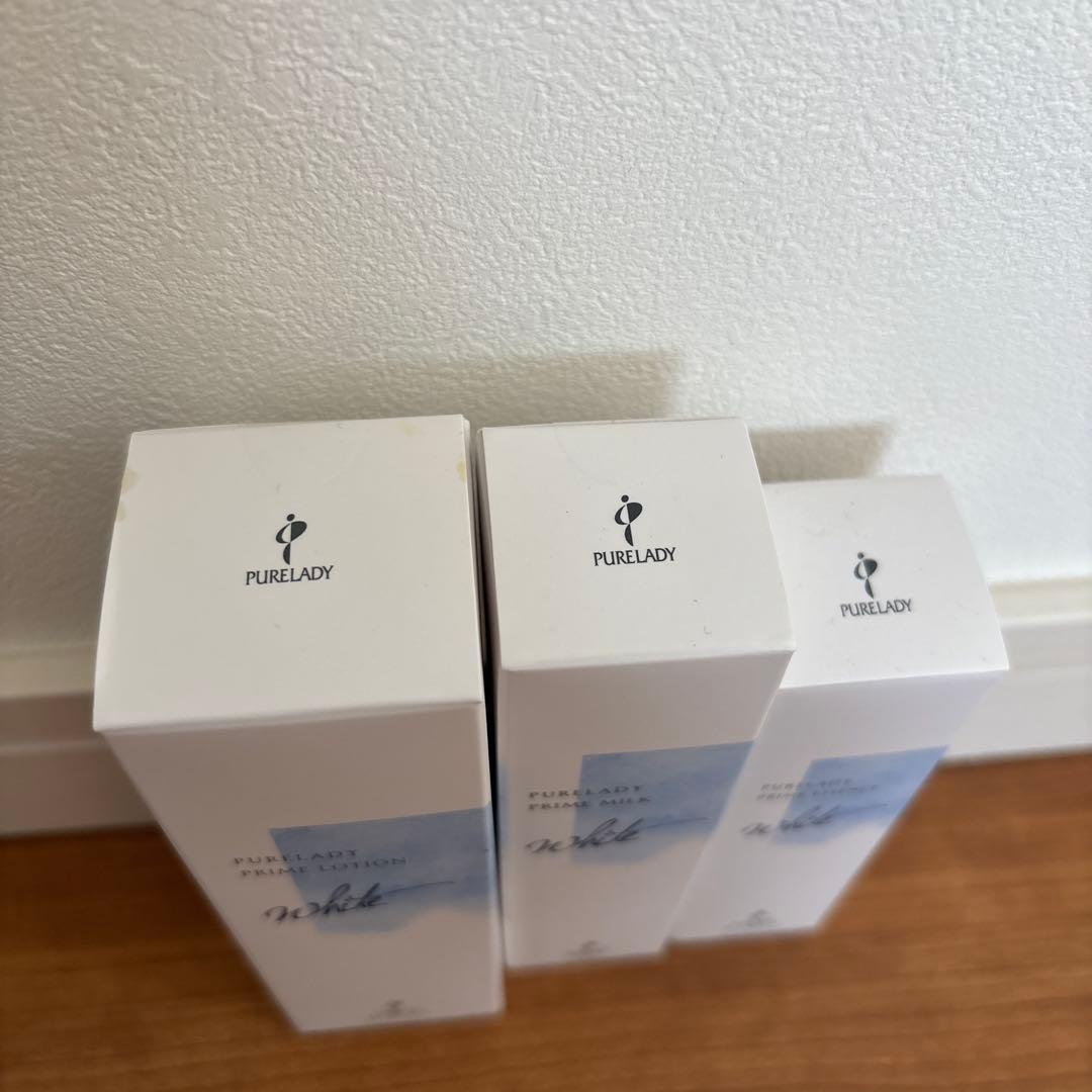 新品未開封】ホワイトプライム3点セット ピュアレディ 化粧水 美容駅 乳液