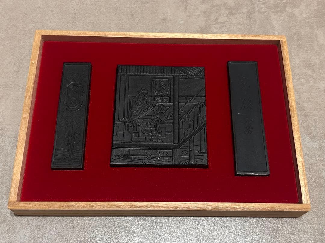 新品 未使用 中国 書道用具 固形墨 胡開文薇墨 金字 ヴィンテージ