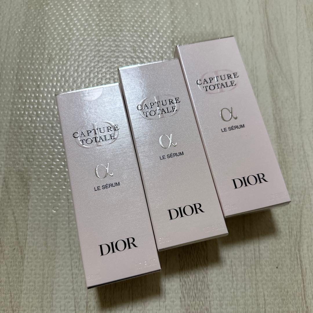 新品未使用ディオールDIORカプチュール トータル ルセラム50ml美容液3本 DIOR】 新作 カプチュール トータル ル セラム - スキンケア