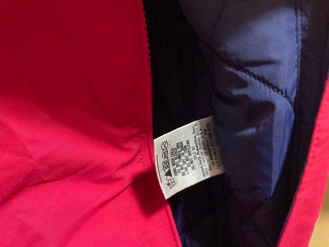 mont-bell フード付きジャンプスーツ ピンク 90サイズ - メルカリ