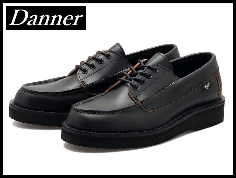 専用 ダナー ブローガン 茶芯 モカシン レザー シューズ 黒 25.5 ②