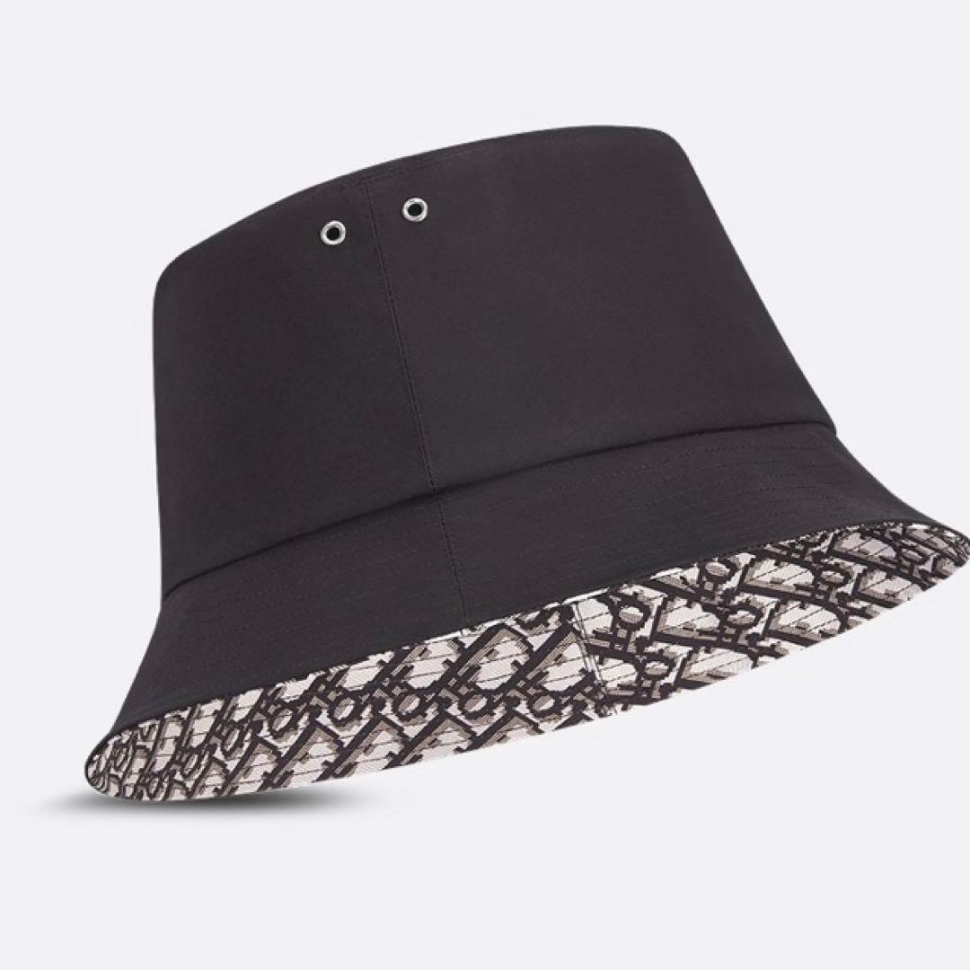 ネイビー バケットハット 内側パターン THREE FIFTY STANDARD 内側メッシュのバケットハット〈ネイビー