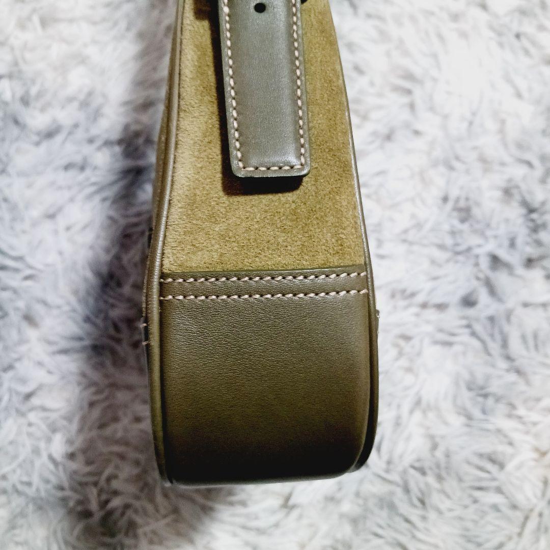 美品✨コーチ ソーホー ショルダーバッグ スエード レザー オリーブ
