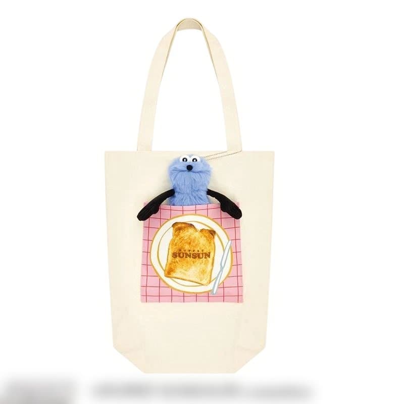 一番くじ PUPPET SUNSUN B賞 ぬいぐるみ付トートバッグ スンスン