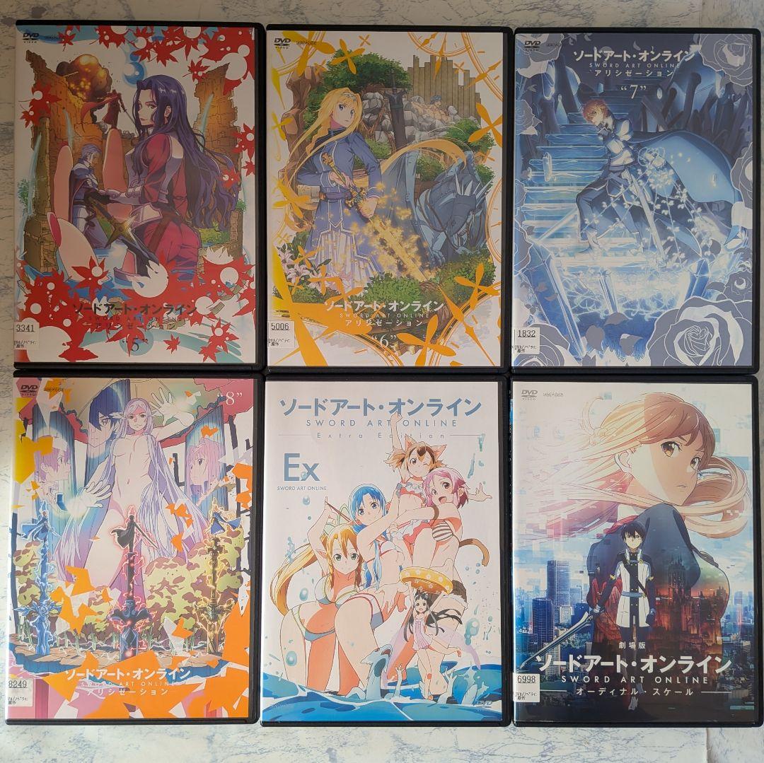 DVD SAO 1、2、3、4期、Ex、劇場版、ガンゲイル 1、2期 全50巻 - メルカリ