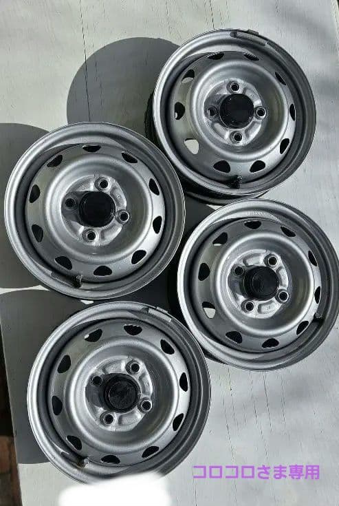 12インチ　鉄チンホイール１セット　ウエッズ　キャロウィンPK 354SN キャロウィン スチールホイール(1本) 12x3.5 +34 12Hマルチ WD