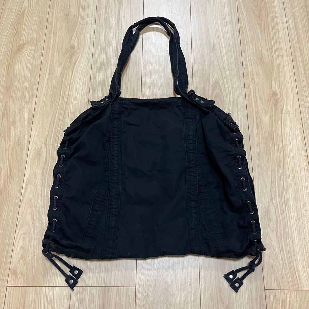 DIESEL 00's アーカイブ デザイン メタル ロゴ トートバッグ Y2K