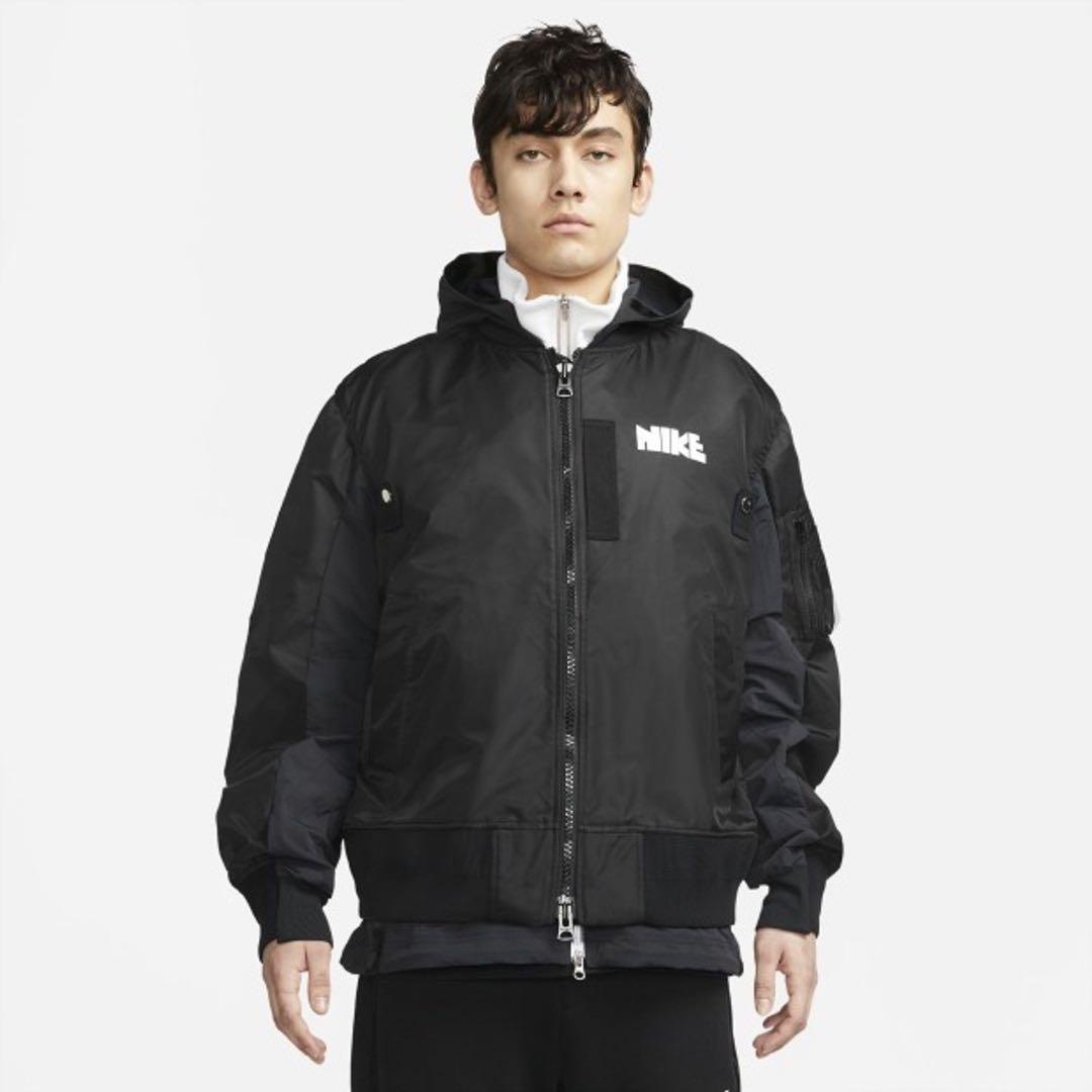 新品 NIKE × sacai ドッキング ボンバージャケット MA-1 - メルカリ
