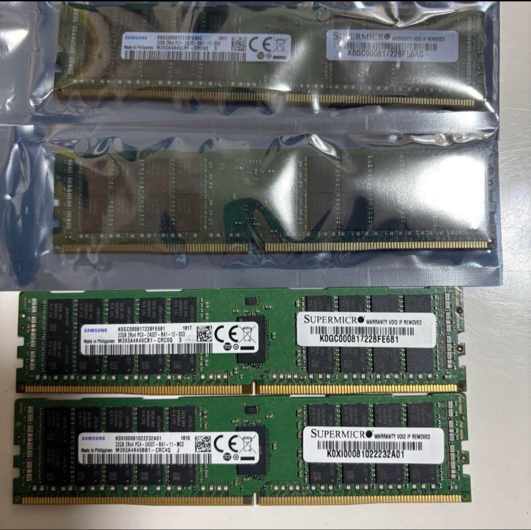 【阿部】SAMSUNG 32GB PC4-2400T ECCメモリ　3枚 A-Tech 32GB RAM Replacement for Samsung M386A4G40DM1-CRC | DDR4