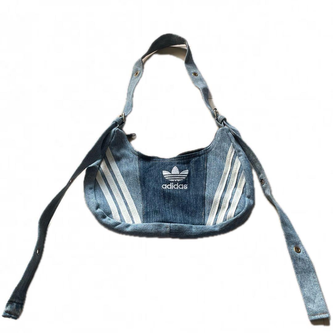 adidas リメイク 古着 バッグ デニム アディダス 再構築 - メルカリ