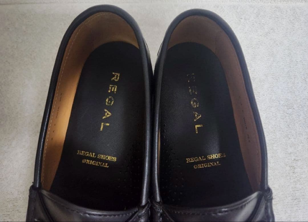 【極美品】REGAL　リーガル　ホースビットローファー　ゴールド　25.5cm