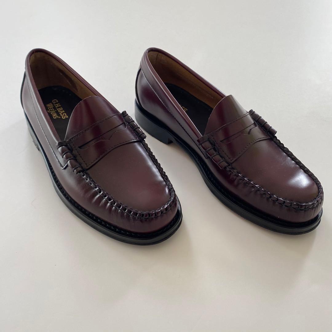 未使用 G.H.BASS ローファー weejuns バーガンディ　us7.5