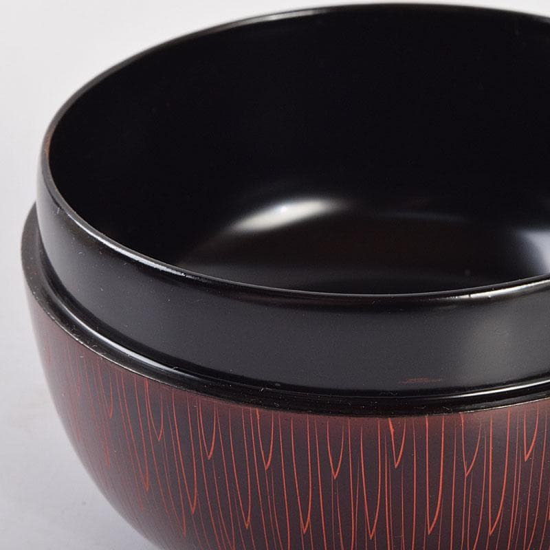 茶道具 中村湖彩作 朱菊毛彫 平棗 共布共箱 V 8641 - メルカリ