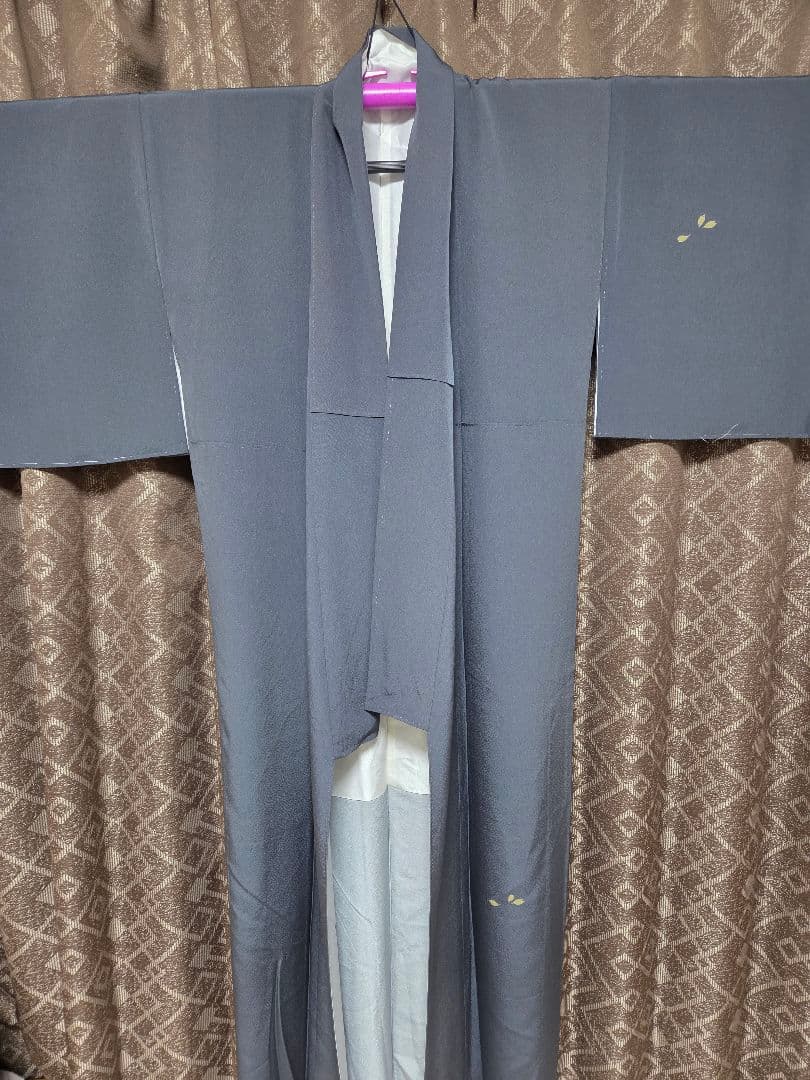 ジュサブロー グレー 桜 附下 164cm しつけ付き