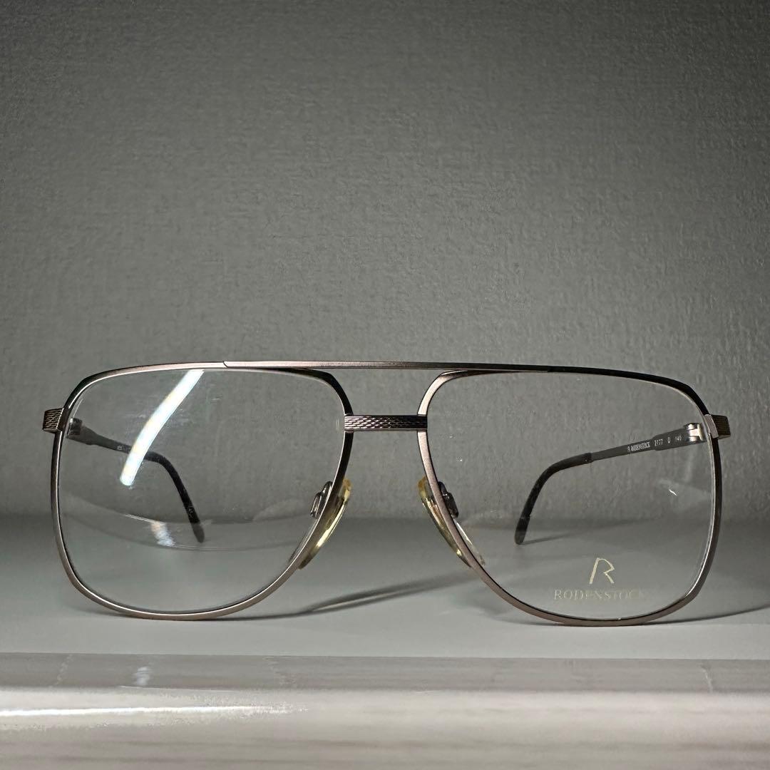 90s ヴィンテージ RODENSTOCK ライスパターン メガネ ツーブリッジ