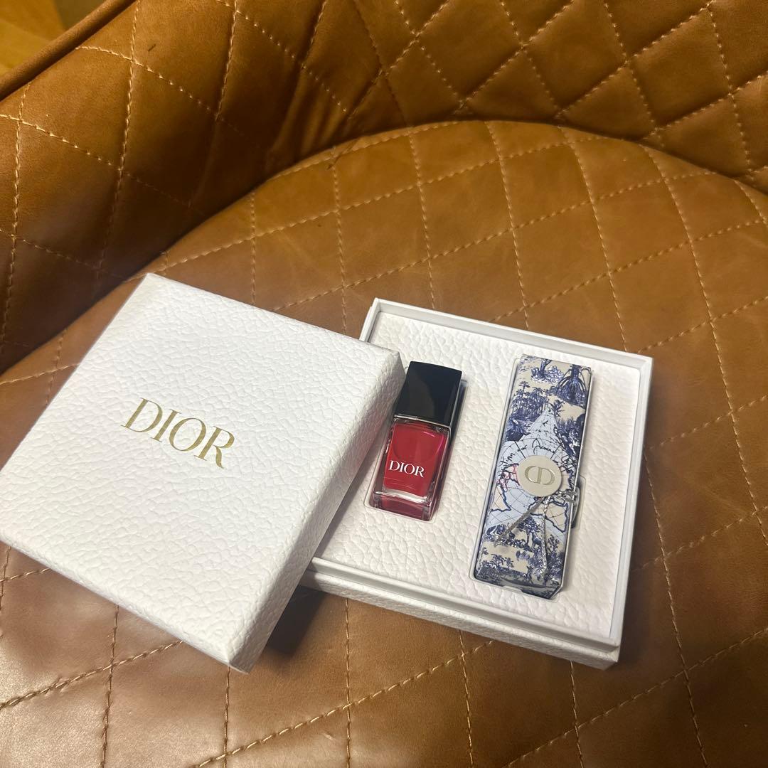 DIOR ルージュディオール ネイルセット 限定パッケージ - メルカリ