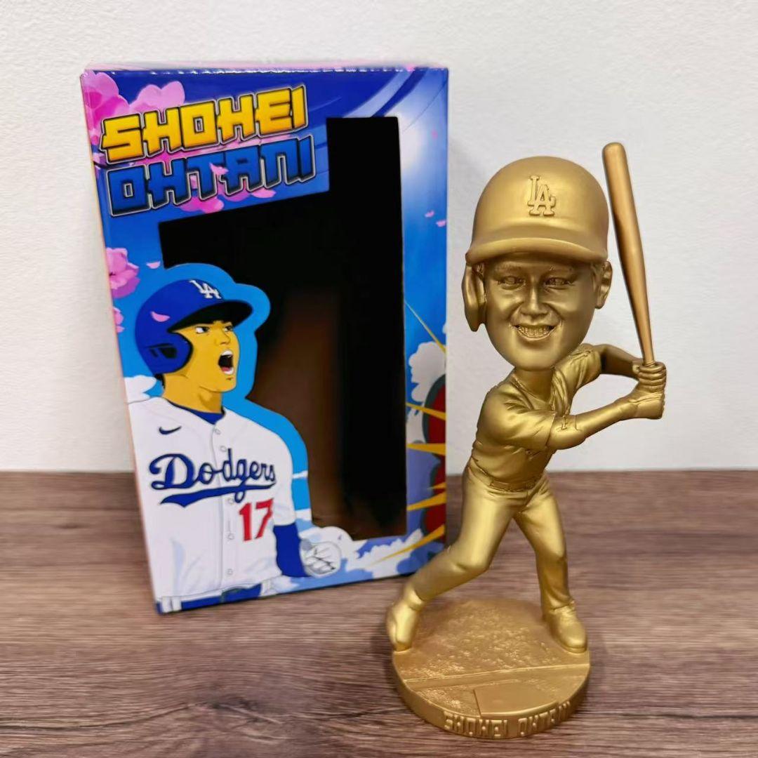 大谷翔平 ボブルヘッド ゴールド ドジャース会員 限定 激レア - メルカリ