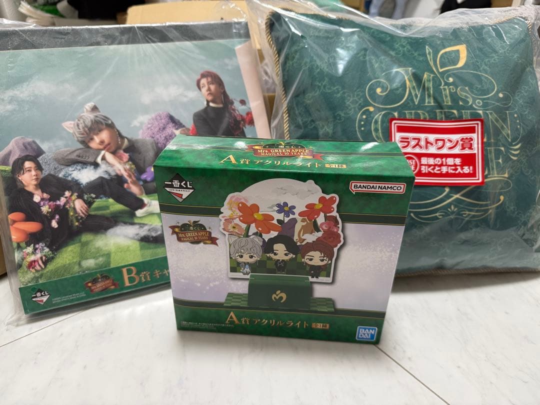 Mrs.GREENAPPLE 一番くじ ラストワン+A賞+B賞 1番くじ ミセス ラストワン ドームライト B賞 タペストリー ローソン