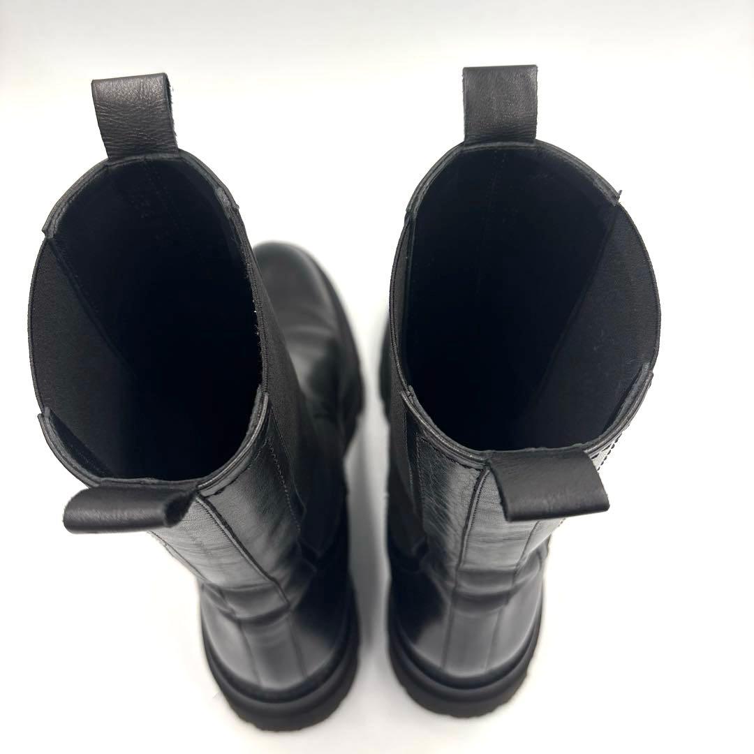 ✨美品✨パスクッチ サイドゴアブーツ【38】24.5cm ブラック