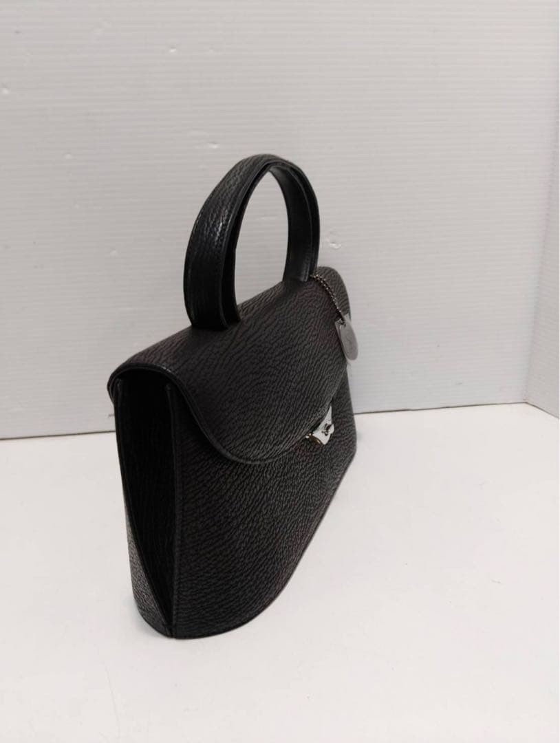 G2182【極美品】JRA認定 シャークスキン 鮫革 ハンドバッグ 冠婚葬祭
