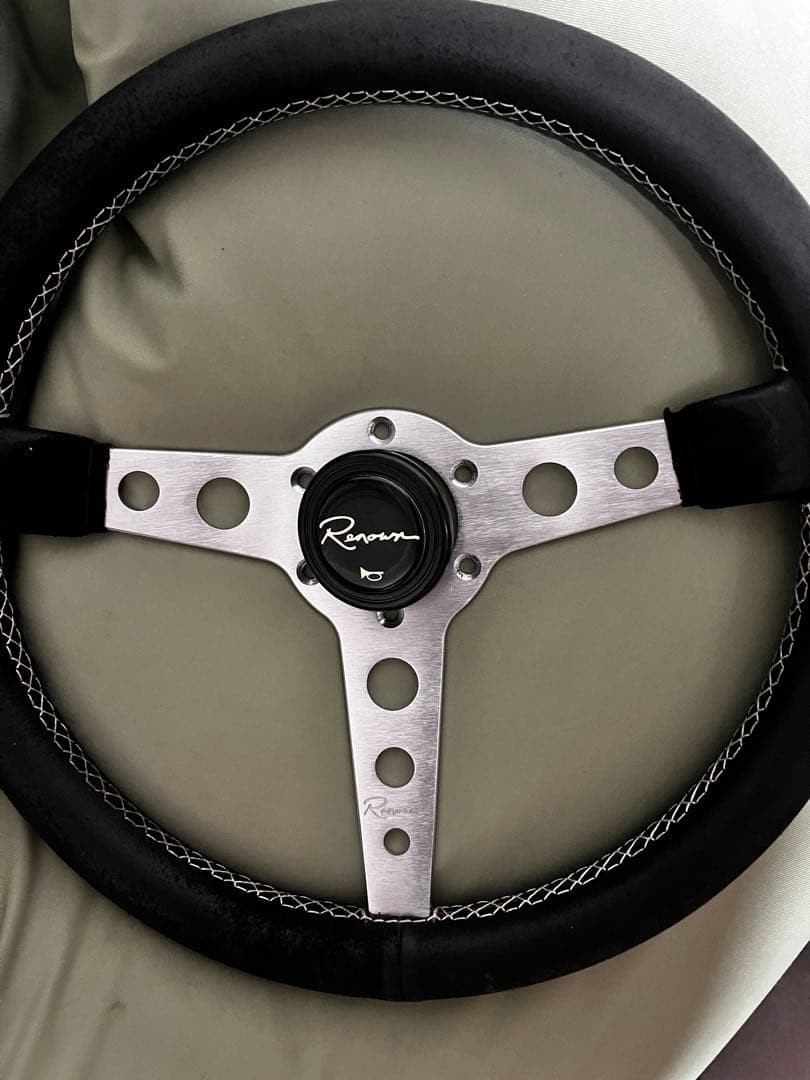 RENOWN ステアリング モナコ Pレザー 350㎜ シルバー モナコ シルバー | Renown Japan