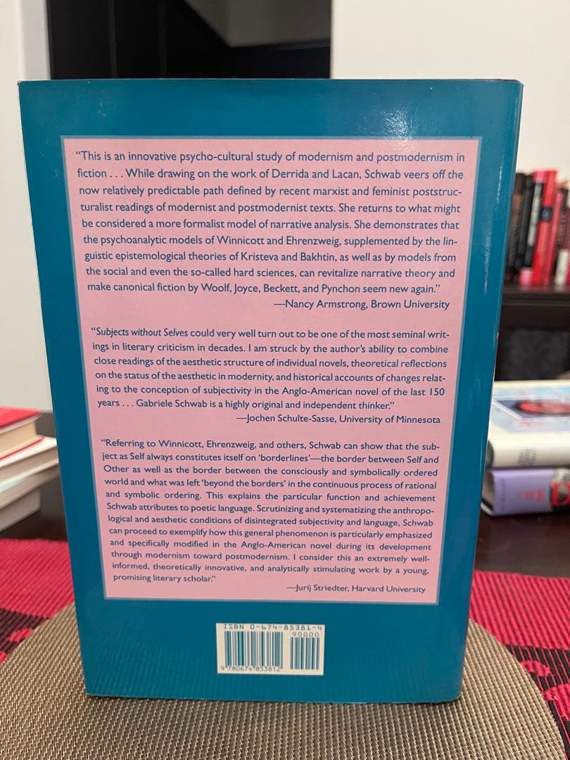 洋書 Subjects without Selves Gabriele Schwab