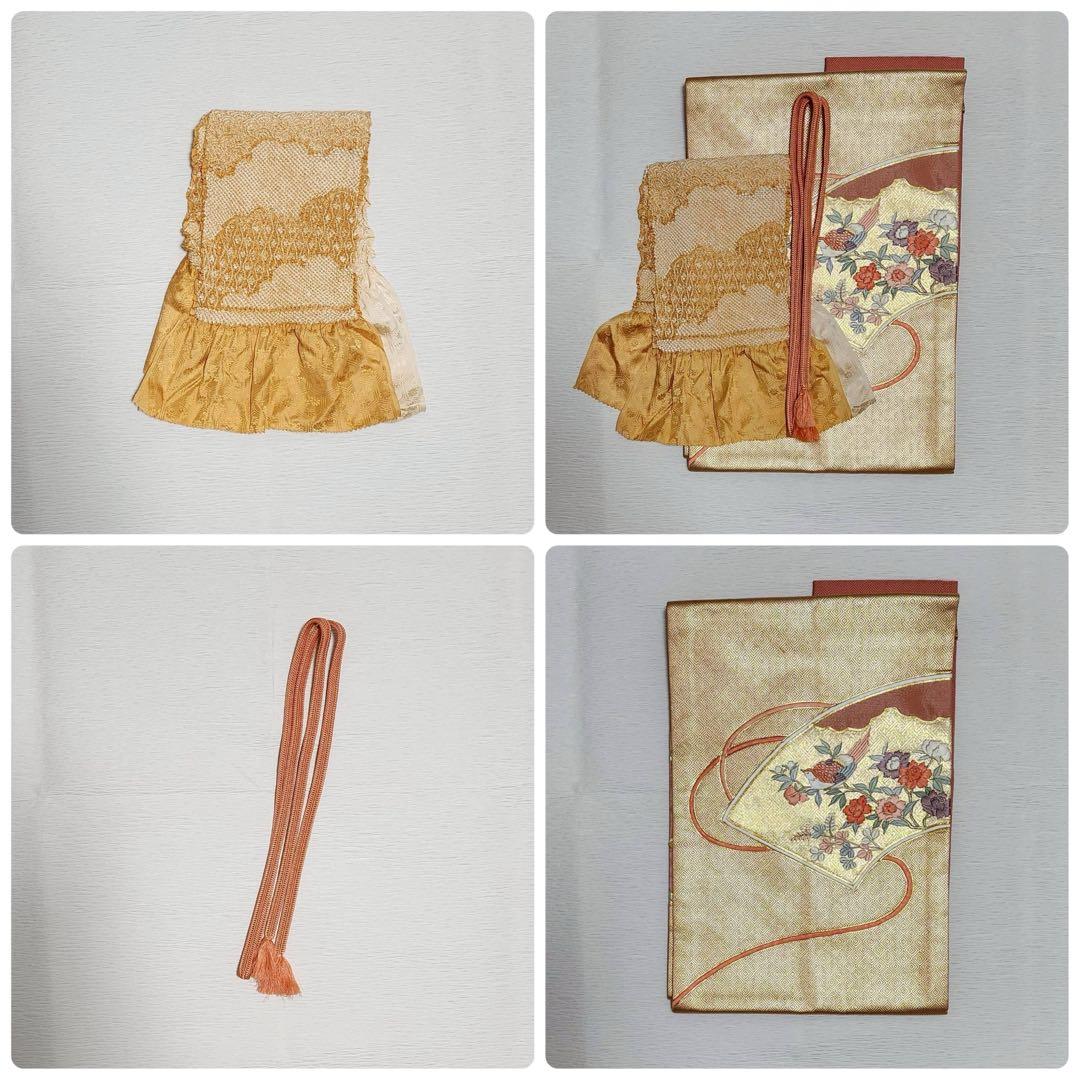 袷 正絹 訪問着 フルセット 4点 卒業式 入学式 結婚式 M〜L カ②-6