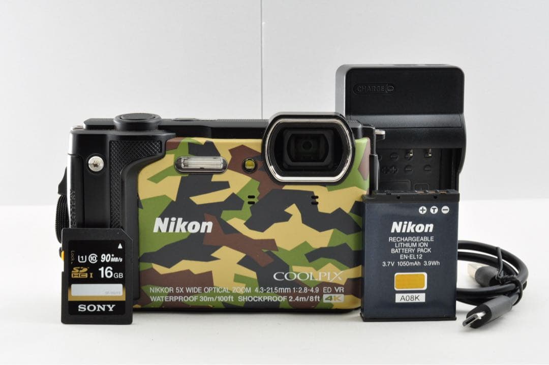 Nikon COOLPIX W300 カモフラージュ 防水 デジタルカメラ W300 コンパクトデジタルカメラ COOLPIX（クールピクス