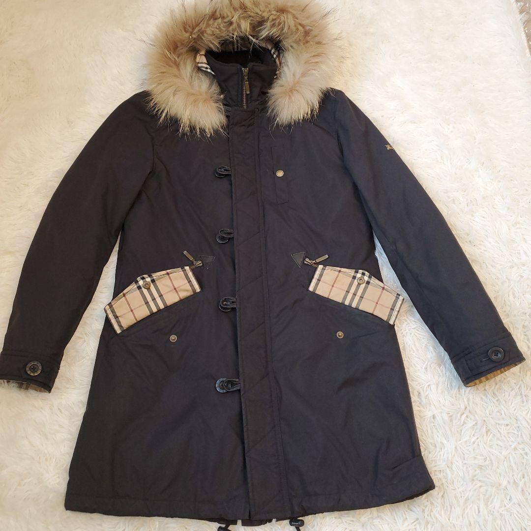 ⭐良品⭐BURBERRY BLACK LABEL ノバチェック モッズコート