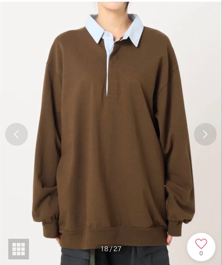 FOLL / フォル dry cotton rugby shirt - メルカリ