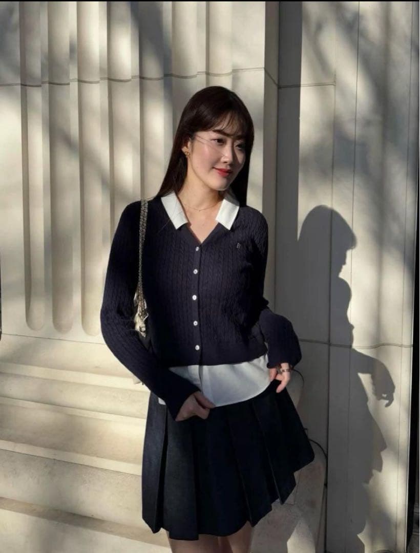 herlipto layered cable kint cardigan Layered Cable Knit Cardigan