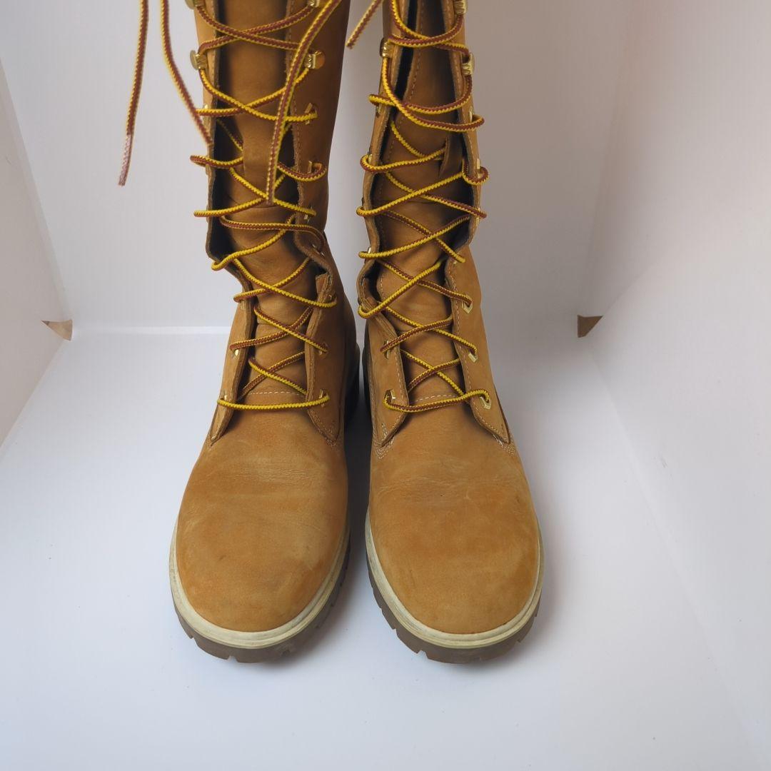希少 Timberland 8M 26cm ロングブーツ イエロー メンズ