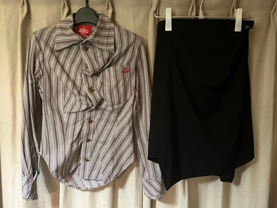ヴィヴィアンウエストウッド ブラウス スカート セット Vivienne Westwood red label 未使用 ヴィヴィアンウエストウッド