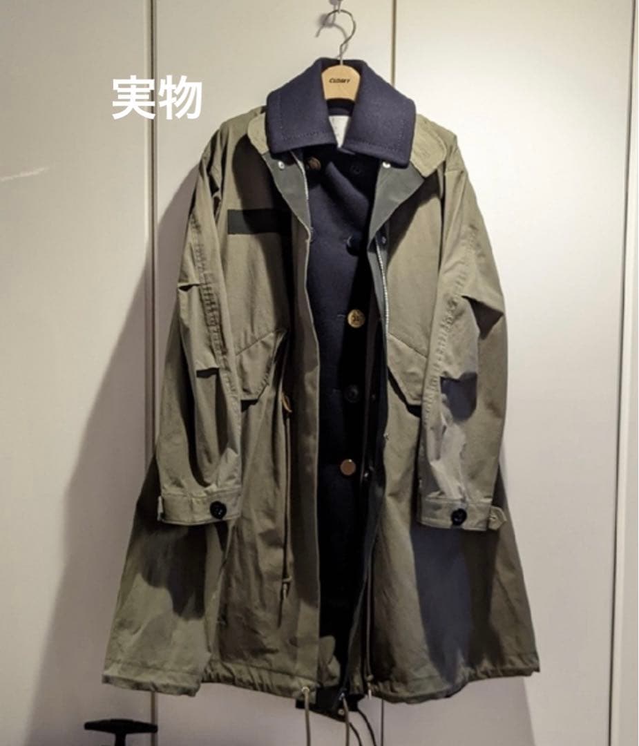 美品希少sacai サカイドッキングモッズコートsize1 - メルカリ