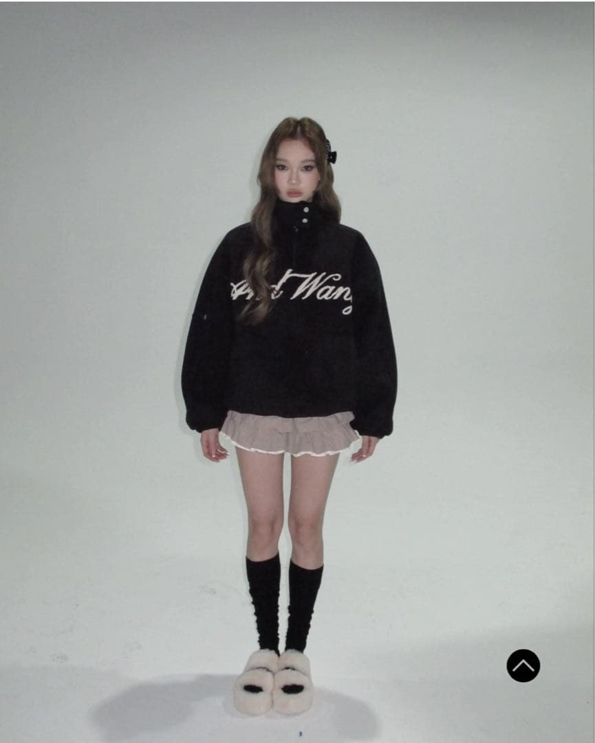 ♡*様 andwang Fluffy Fleece Set Black ブラック - トップス安い 通販