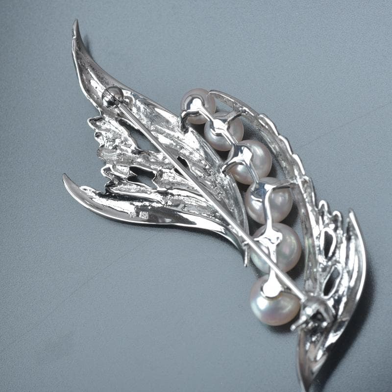 美品◇ミキモト あこや真珠 ブローチ パール6.5mm 6.7g 全長6.4cm