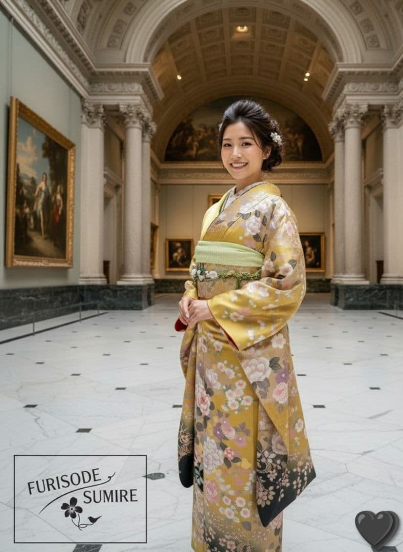 467 正絹 金彩牡丹 振袖6点フルセット 成人式卒業結婚式謝恩会 - メルカリ