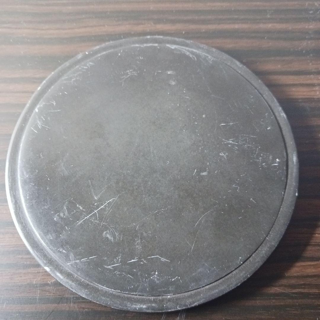 対馬　若田石　竜山堂　椿義男　蓋つき硯