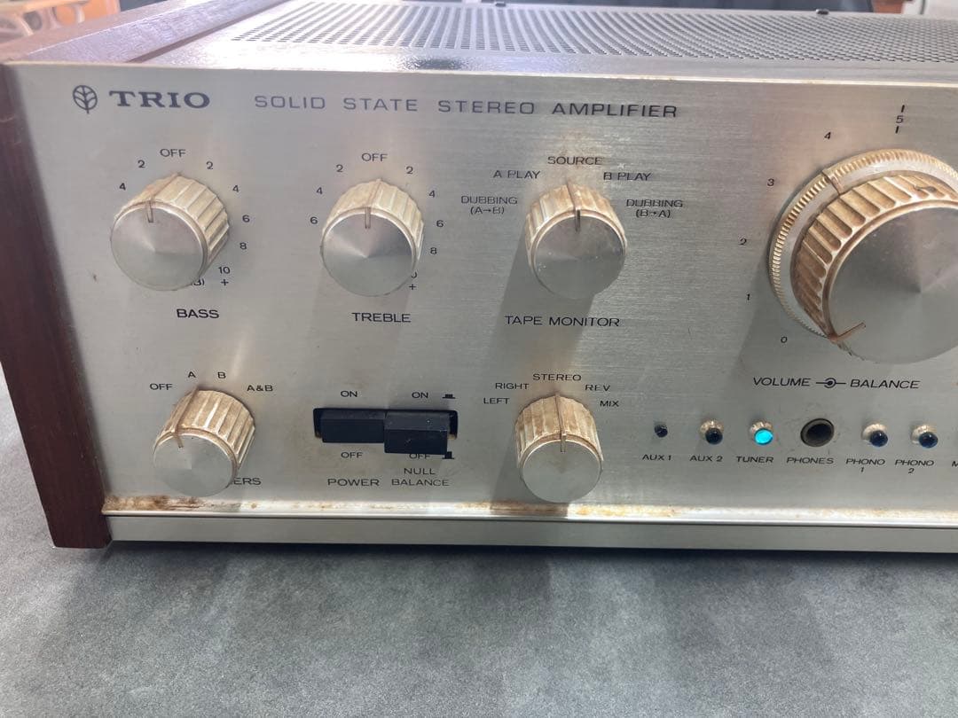 名機！【TRIO/トリオ】KA-5002 プリメインアンプ 昭和レトロ※通電のみ